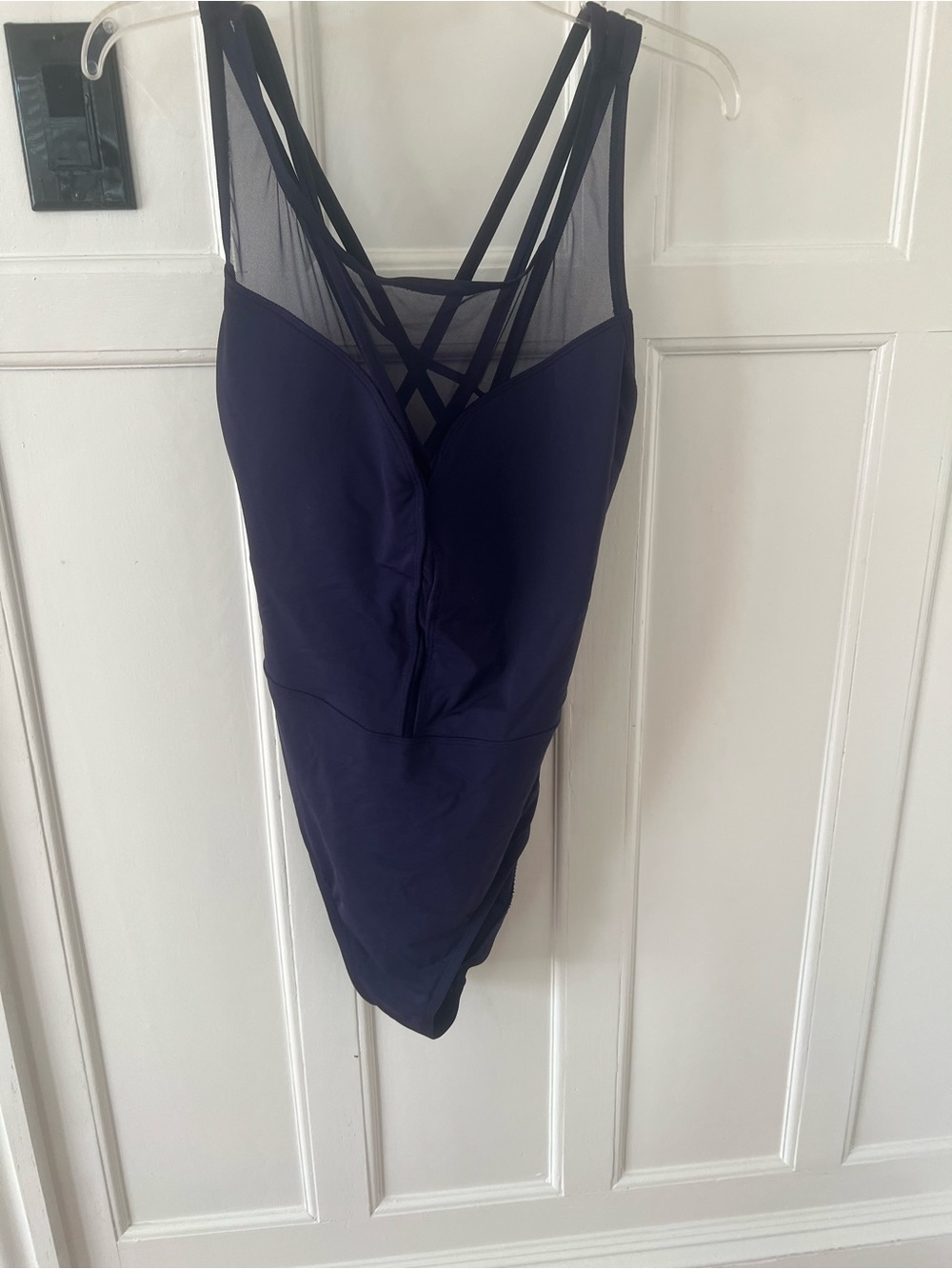 Navy Strappy Cutout One-Piece Swimsuit